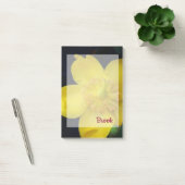 Post-it® Nom de la fleur jaune Notes post-it (Bureau)