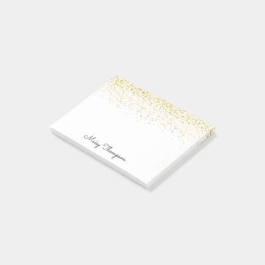 Post-it® Nom de la Parties scintillant Gold Chic (Incliné)