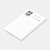 Post-it® Nom De La Personnaliser, Photo & Message, Lignes R (Incliné)