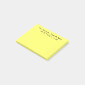 Post-it® Nom de la société customisé simple d'affaires sur (Incliné)