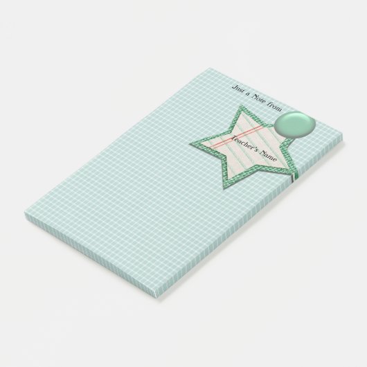 Post-it® Nom de l'enseignant (Incliné)