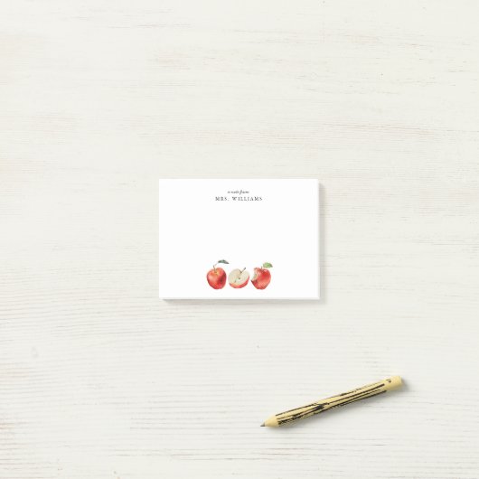 Post-it® Nom de l'enseignant (Sur un bureau)