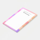 Post-it® Nom de l'enseignant de la bande mignonne Salle de (Incliné)