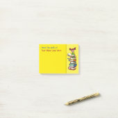 Post-it® Nom de l'enseignant, note de bureau organisatrice  (Sur un bureau)