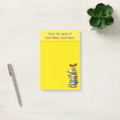 Post-it® Nom de l'enseignant note livre jaune amusante fill (Bureau)