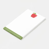 Post-it® Nom de l'enseignant personnalisé avec Apple modern (Incliné)