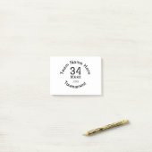 Post-it® Nom de l'équipe ici ajouter nom tournoi année text (Sur un bureau)