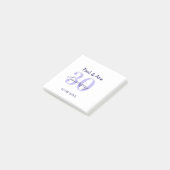 Post-it® nom de lettre gras violet 30e anniversaire simple (Incliné)
