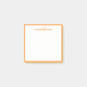 Post-it® Nom de monogramme personnalisé Minimaliste Mignon 