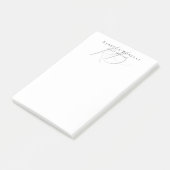 Post-it® Nom de profil exclusif et unique avec monogramme (Incliné)