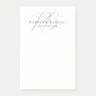 Post-it® Nom de profil exclusif et unique avec monogramme