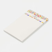 Post-it® Nom de script fleur sauvage élégant (Incliné)