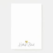 Post-it® Nom de script manuscrit monogramme moderne (Devant)
