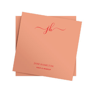 Post-it® Nom de script monogramme minimal
