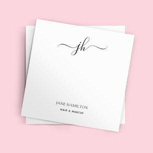 Post-it® Nom de script monogramme minimal