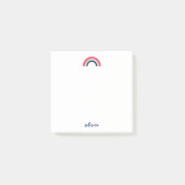 Post-it® Nom de script Rainbow personnalisé (Devant)