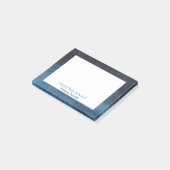 Post-it® Nom d'entreprise simple Bleu marine Moderne (Incliné)