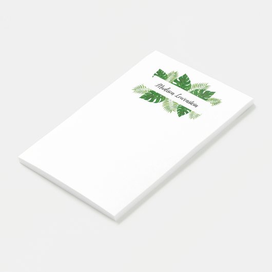 Post-it® Nom des Feuilles tropicaux (Incliné)