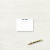 Post-it® Nom d'ombre cool notes bleues (Sur un bureau)
