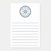 Post-it® Nom du bateau et port de voile roue du navire naut (Devant)