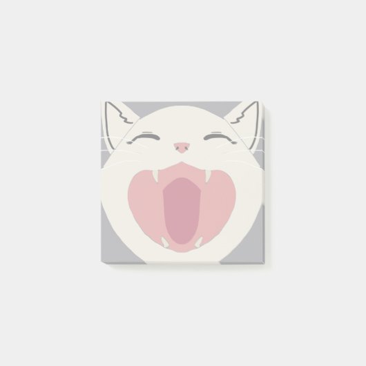 Post-it® Nom du chat blanc (Devant)