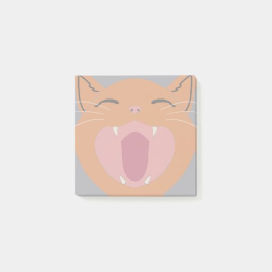 Post-it® Nom du chat Orange (Devant)