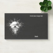 Post-it® Nom du chien d'art Abstrait Bichon Frise (Bureau)