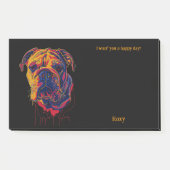 Post-it® Nom du chien d'art Abstrait Bulldog (Devant)
