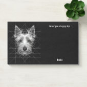 Post-it® Nom du chien d'art Abstrait Terrier australien (Bureau)