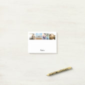 Post-it® Nom du collage photo de famille personnalisée (Sur un bureau)