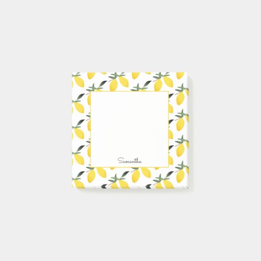 Post-it® Nom du Motif citron (Devant)