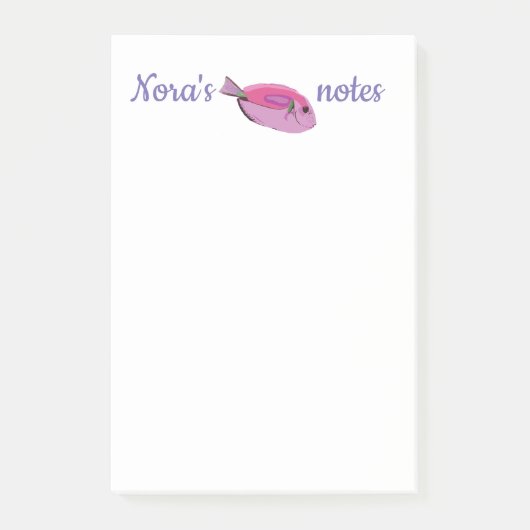 Post-it® Nom du poisson tropical Notes (Devant)