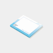 Post-it® Nom du requin animal mou Baby (Incliné)