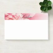 Post-it® Nom du script rose et noir (Bureau)