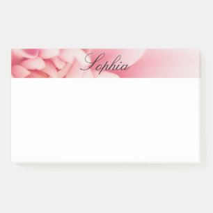 Post-it® Nom du script rose et noir