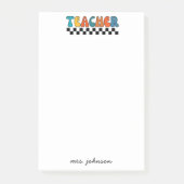 Post-it® Nom du script Super Cute Retro (Devant)