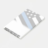 Post-it® Nom du service de police personnalisable Ligne Ble (Incliné)