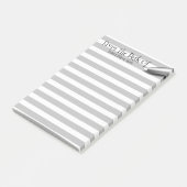 Post-it® Nom du stylo du bureau des enseignants doublés gri (Incliné)