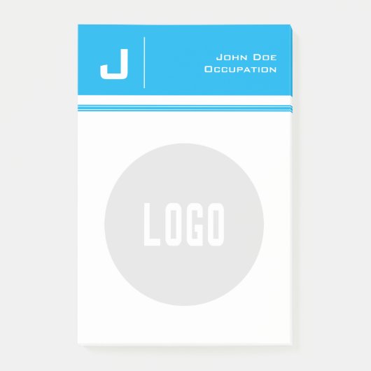 Post-it® Nom et logo personnalisés Nettoyer Simple Minimali (Devant)