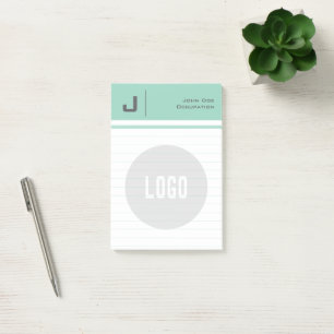Post-it® Nom et logo personnalisés Nettoyer Simple Minimali