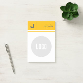 Post-it® Nom et logo personnalisés Nettoyer Simple Minimali