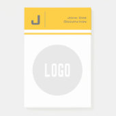 Post-it® Nom et logo personnalisés Nettoyer Simple Minimali (Devant)