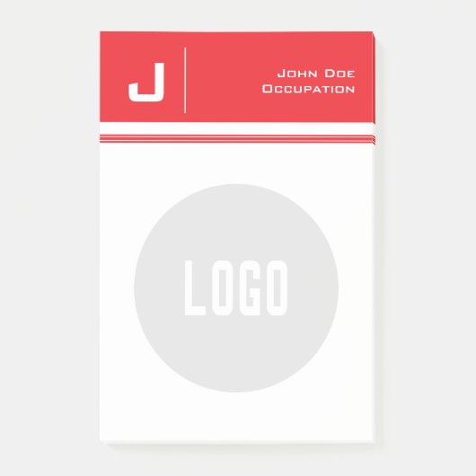 Post-it® Nom et logo personnalisés Nettoyer Simple Minimali (Devant)