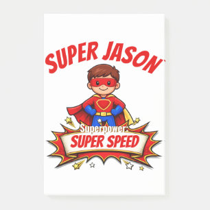 Post-it® Nom et super-pouvoir de super-héros personnalisés