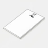 Post-it® Nom et texte personnalisés de la moto (Incliné)