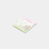 Post-it® Nom floral d'aquarelle (Incliné)