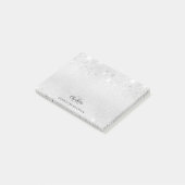 Post-it® Nom initial du monogramme de parties scintillant a (Incliné)