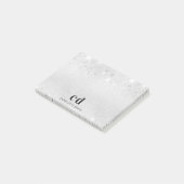 Post-it® Nom initial du monogramme de parties scintillant a (Incliné)