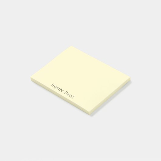 Post-it® Nom jaune citron (Incliné)