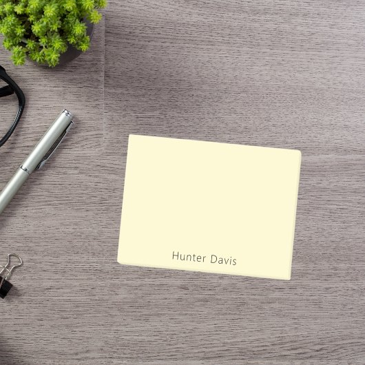 Post-it® Nom jaune citron